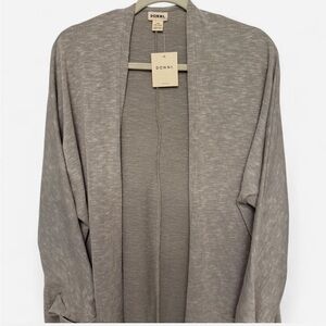 Donni Sandwash Open Cardigan New One Size Neutral Lagenlook Coastal Grandmother